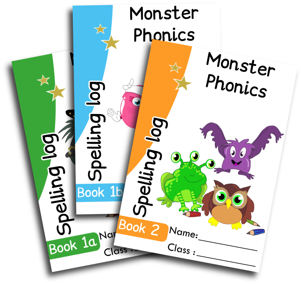 Spelling Log Book 1B (Year 1) Set Of 5 Monster Phonics