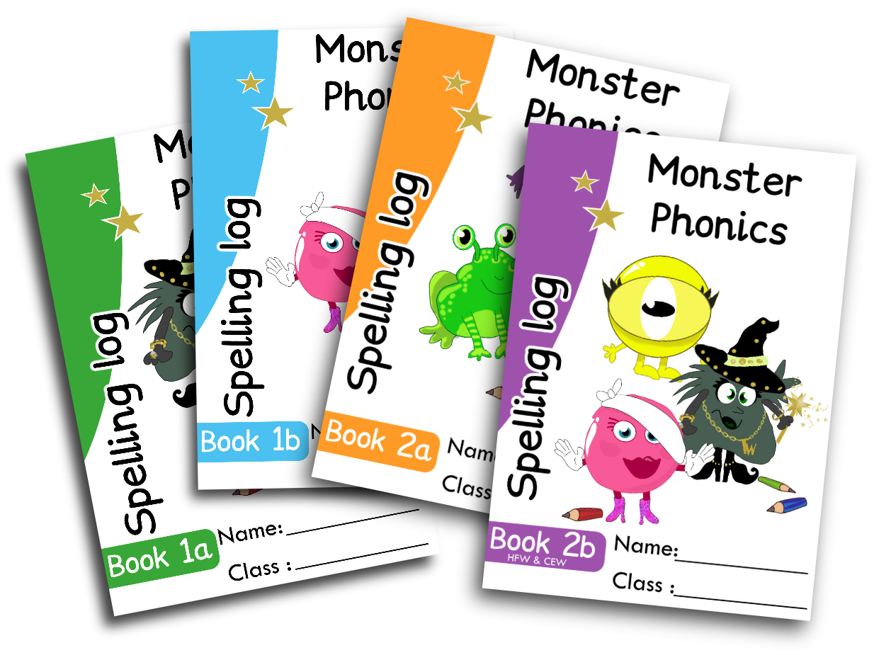 Spelling Log Book 2b Year 2 Set Of 5 Monster Phonics
