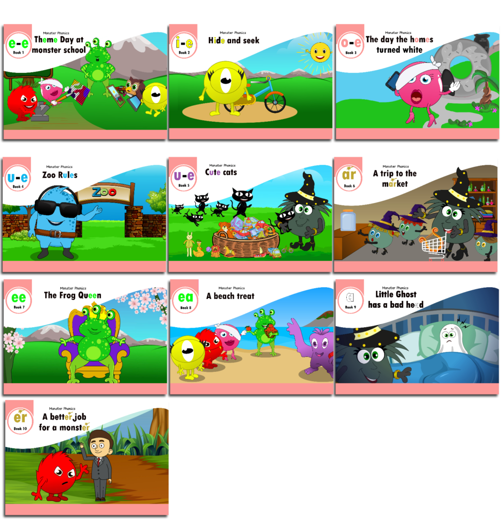 Stage 5 Set Of 10 Reading Books Monster Phonics