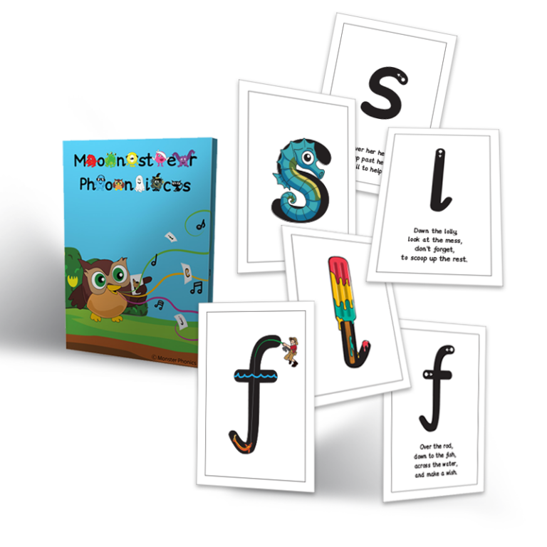 Letter Formation Rhyming Cards | Monster Phonics