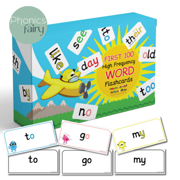 First 100 High Frequency Word Flashcards PHONICSFAIRY 1