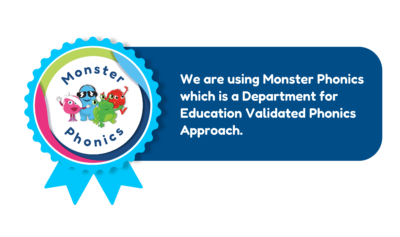 We're using Monster Phonics Badge