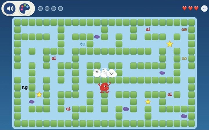 Angry Red A's Maze game